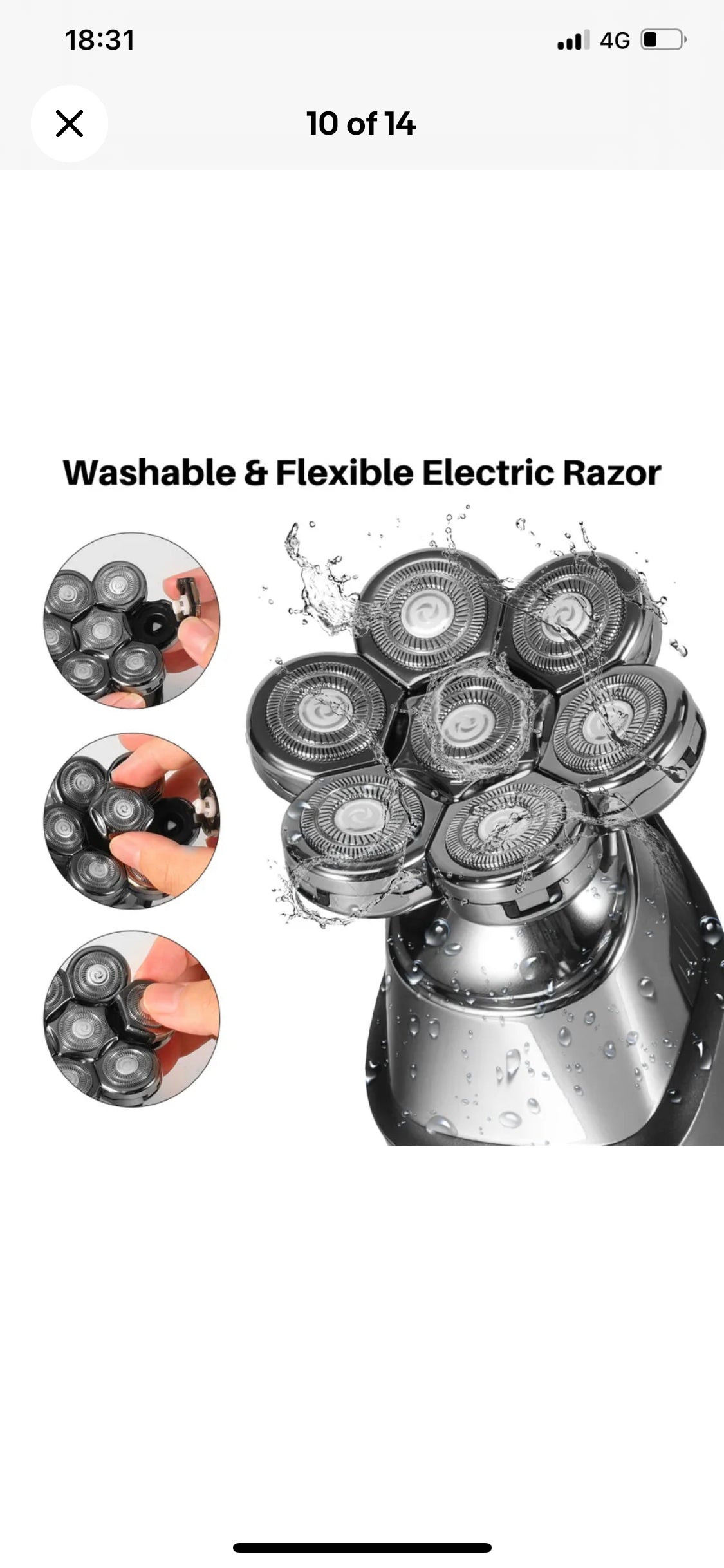 Electric Shaver 7 Head Razor