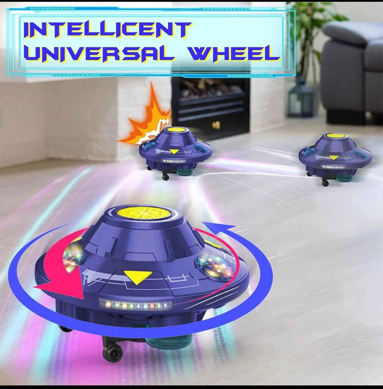 UFO bubble blower rotating Toy
