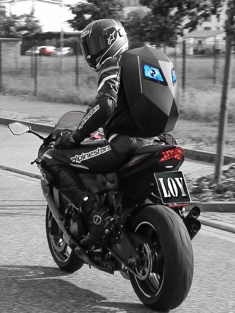 LOY LED BACKPACK MOTORCYCLE - WATERPROOF - HARDTOP