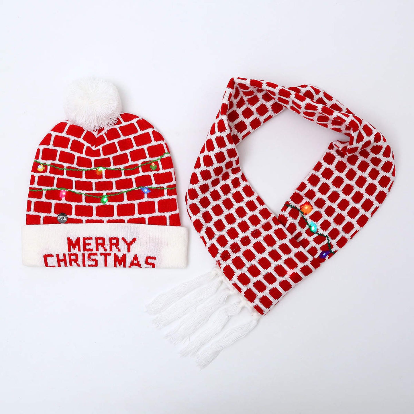 Christmas LED hat and Scarf