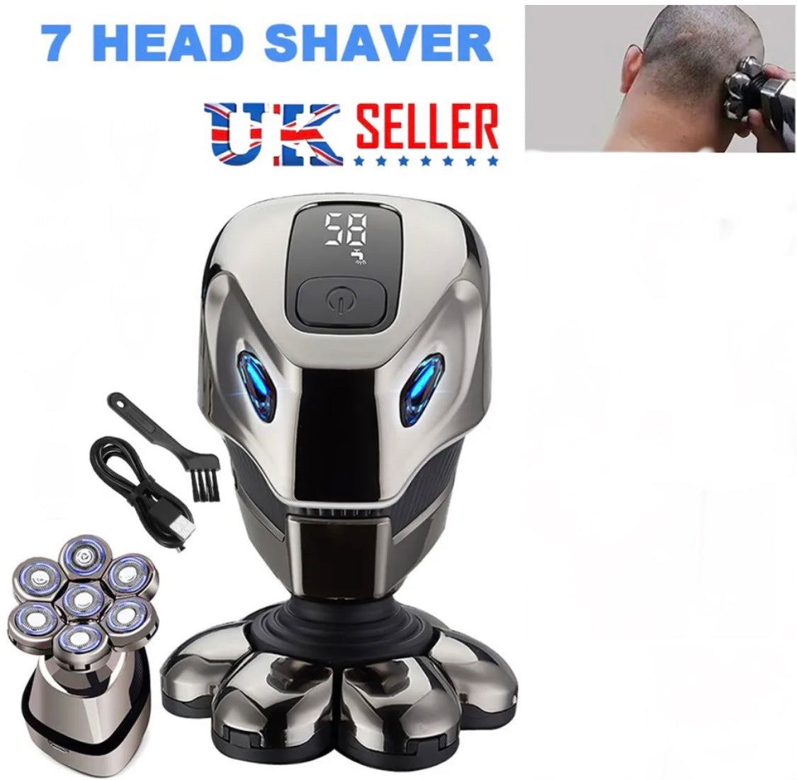 Electric Shaver 7 Head Razor
