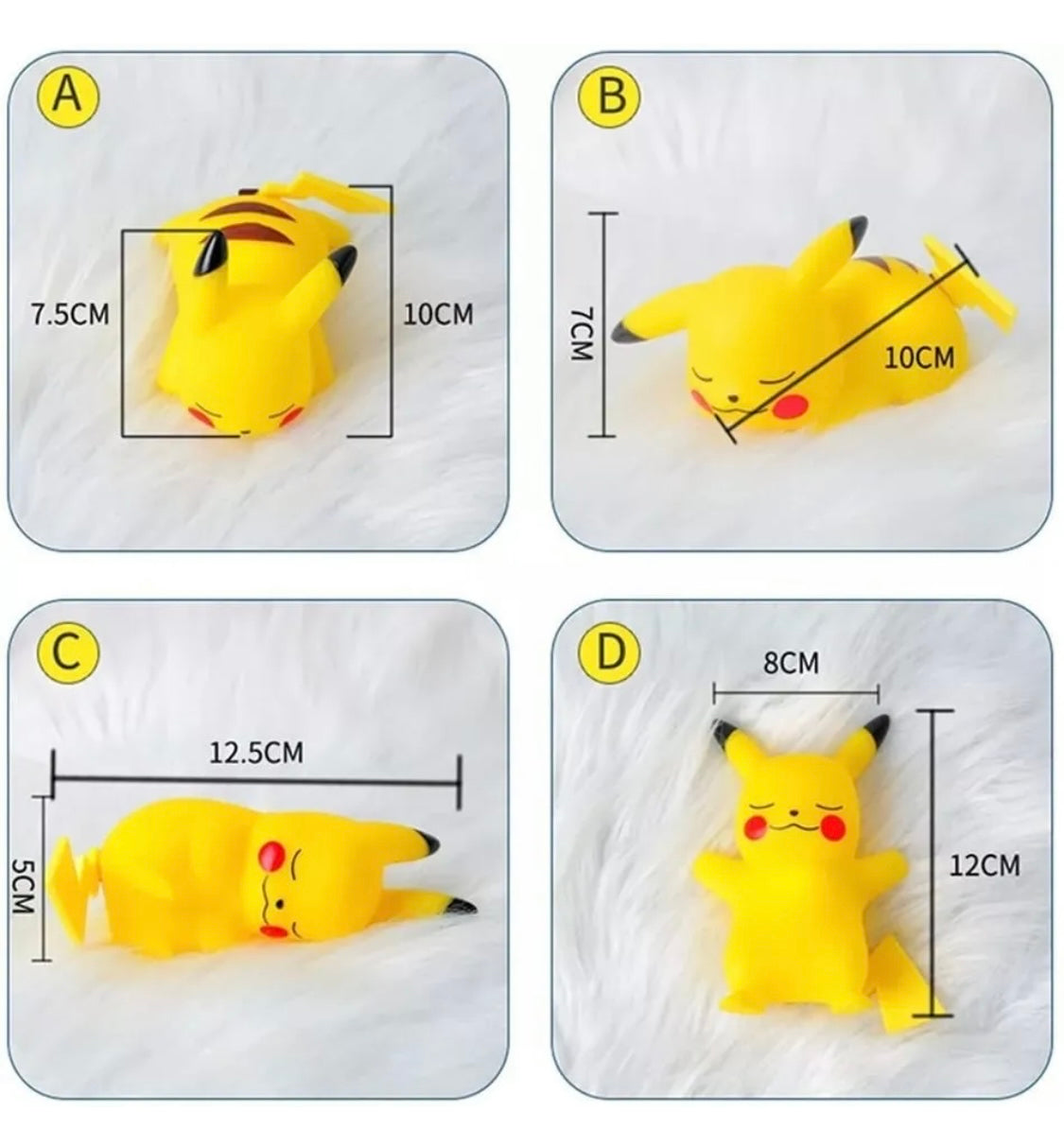 Pokemon Night Light Cute Kids Bedroom LED Sleeping children Light