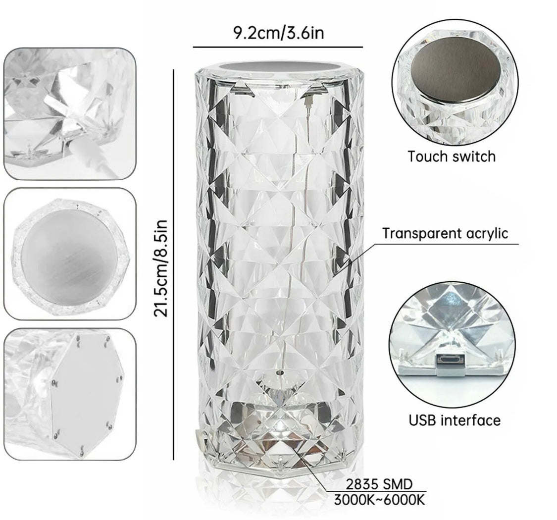 Crystal Table Lamp LED
