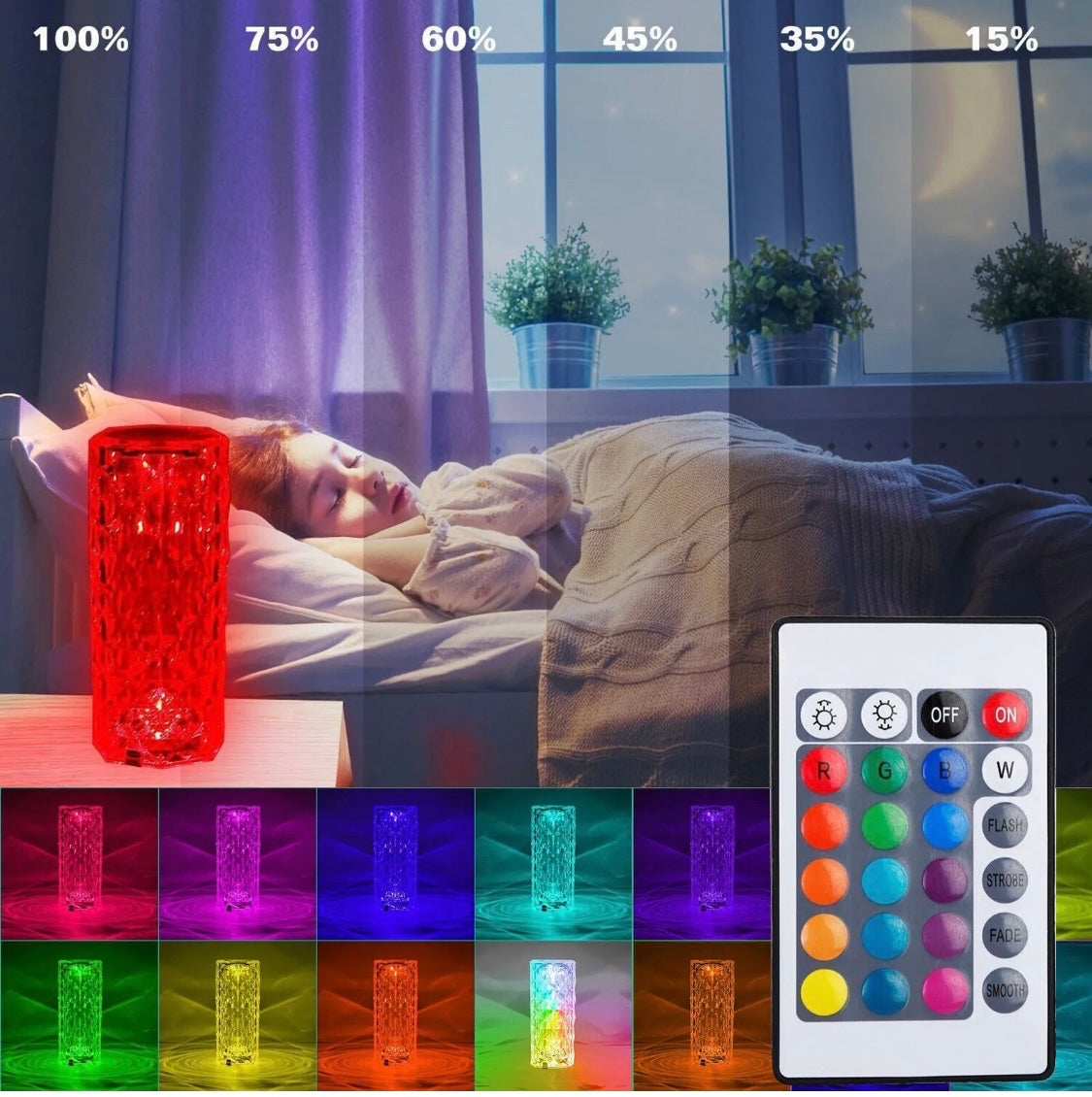 Crystal Table Lamp LED