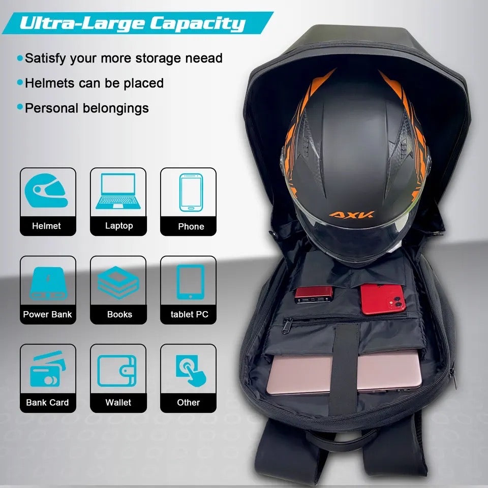 LOY LED BACKPACK MOTORCYCLE - WATERPROOF - HARDTOP