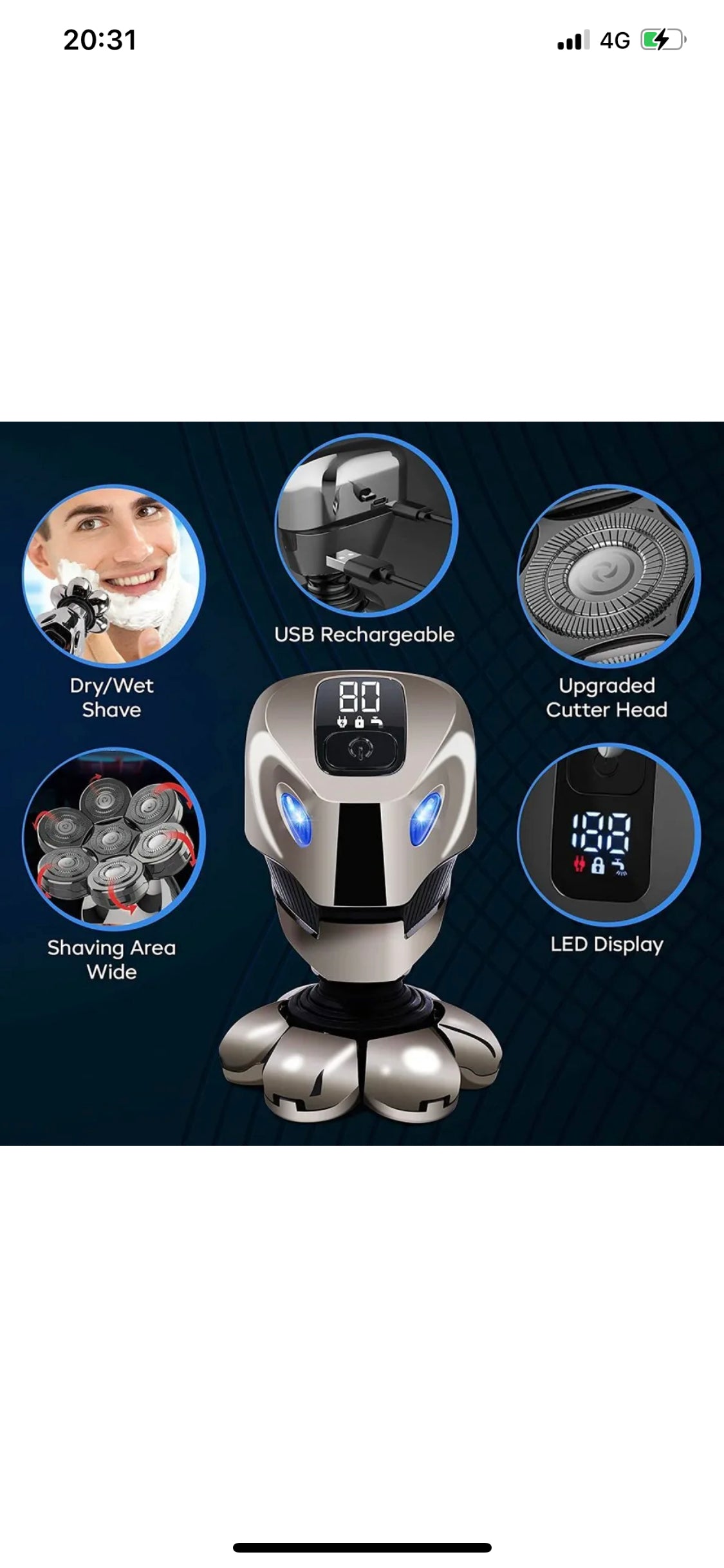 Electric Shaver 7 Head Razor