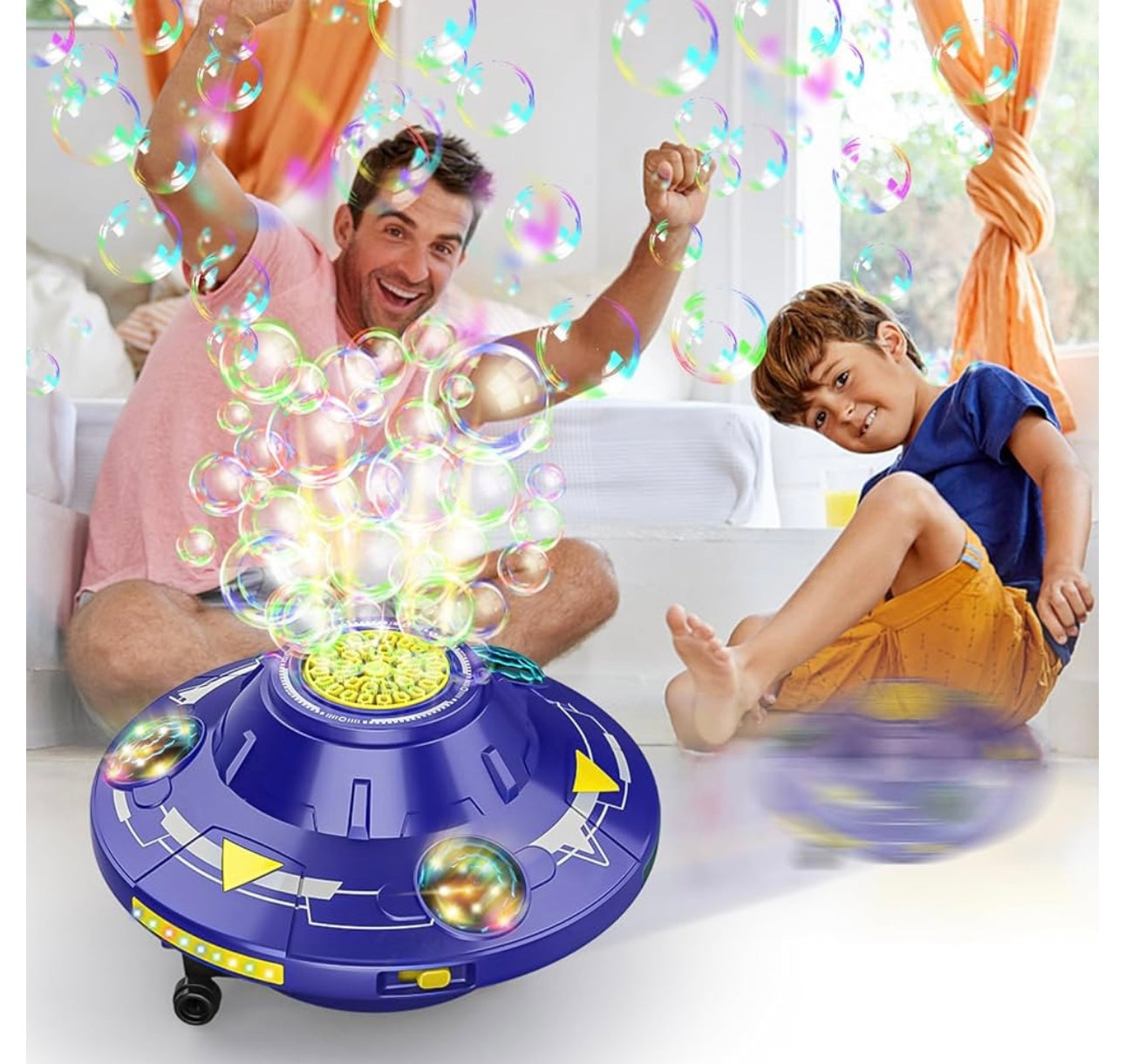 UFO bubble blower rotating Toy