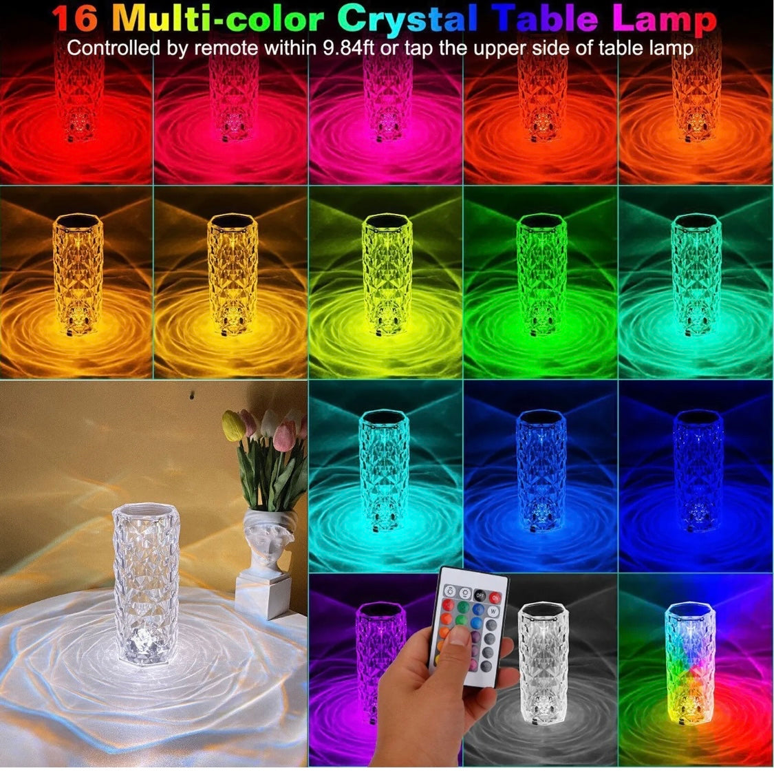 Crystal Table Lamp LED