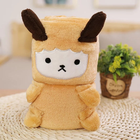 Brown sheep Blanket Kids Rolled up Fleece - Bair Gifts