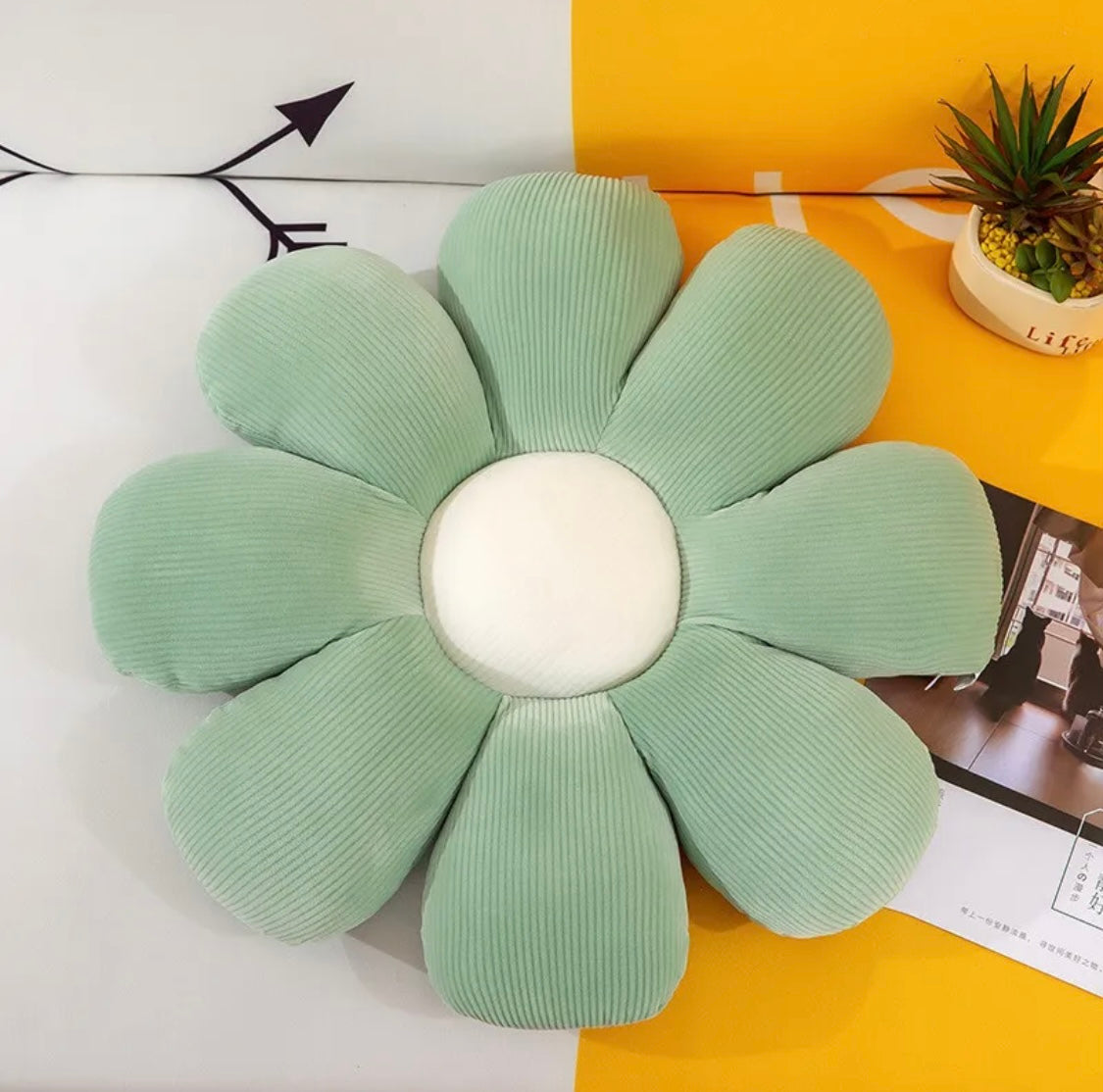 Daisy Flower Cushion Sun Petal Plush Toy Cushion