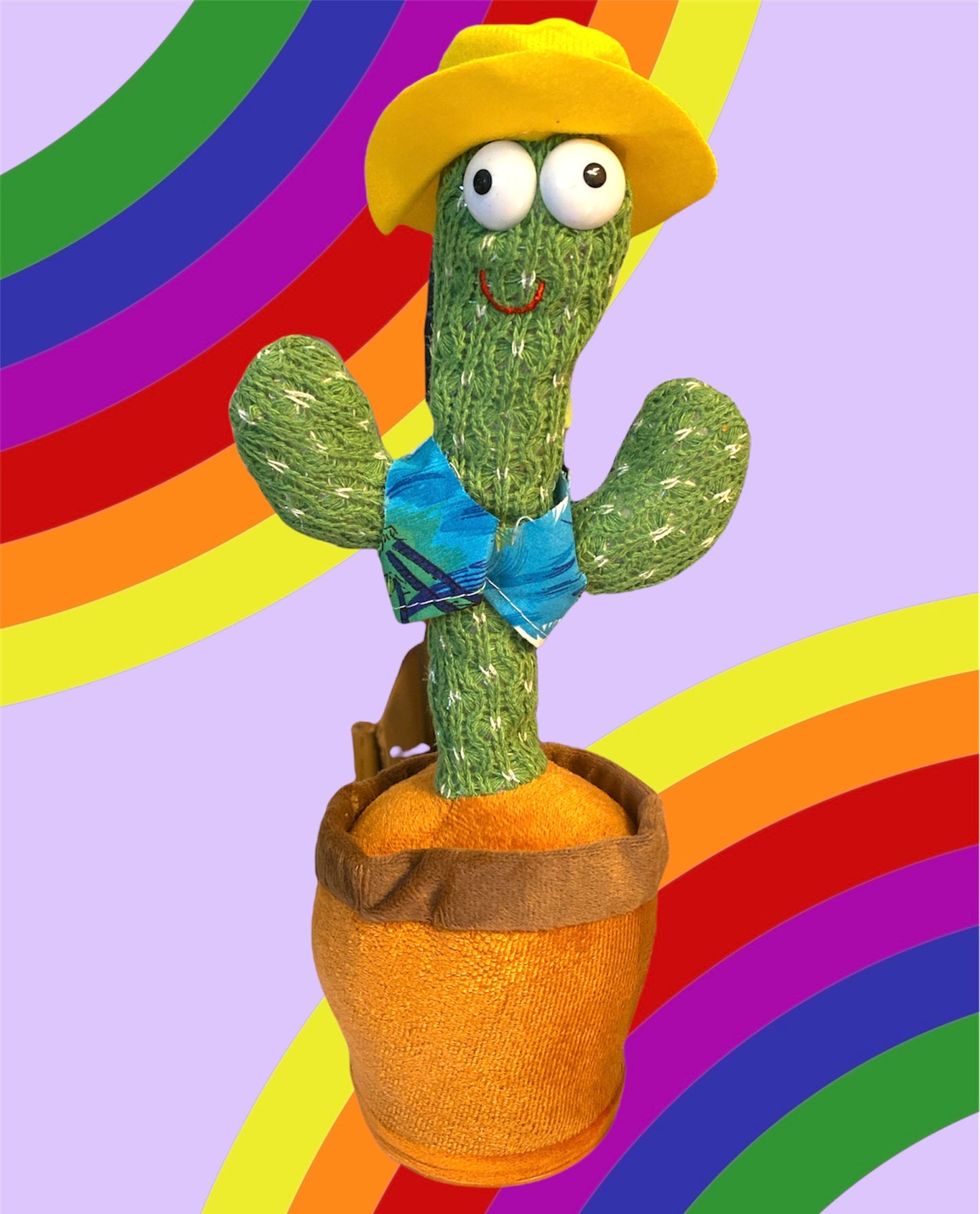 Glow Dancing Recording Cactus Plush kids Toy USB version New