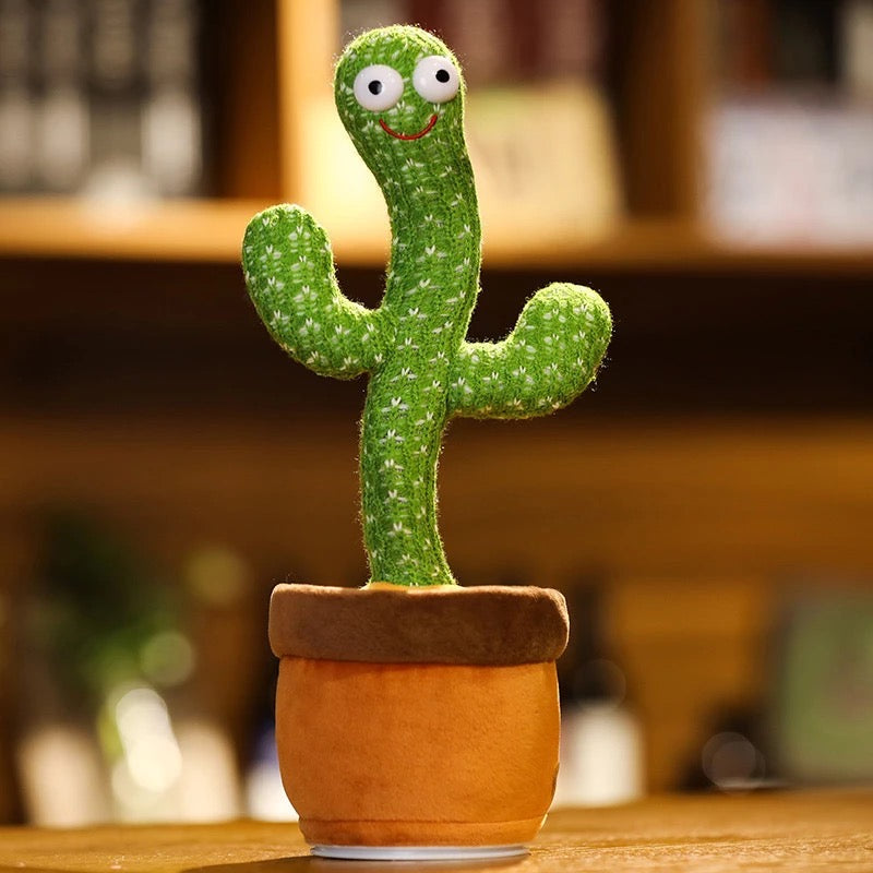 Glow Dancing Recording Cactus Plush kids Toy USB version New