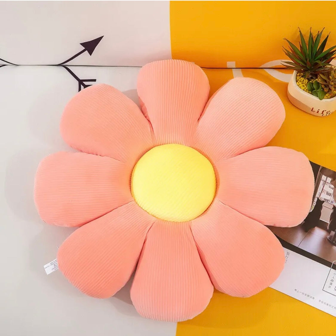 Daisy Flower Cushion Sun Petal Plush Toy Cushion