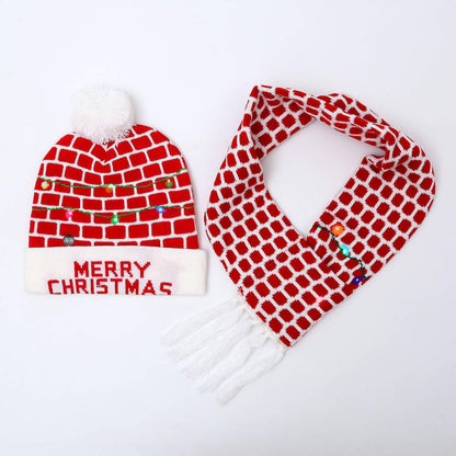 Christmas LED hat and Scarf