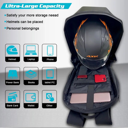 LOY LED BACKPACK MOTORCYCLE - WATERPROOF - HARDTOP
