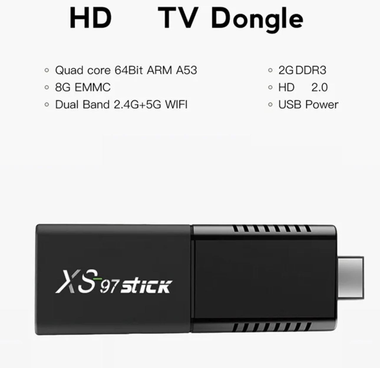 Smart Tv stick Android 10 2.4g 5g Wifi Q3 4K