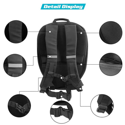 LOY LED BACKPACK MOTORCYCLE - WATERPROOF - HARDTOP