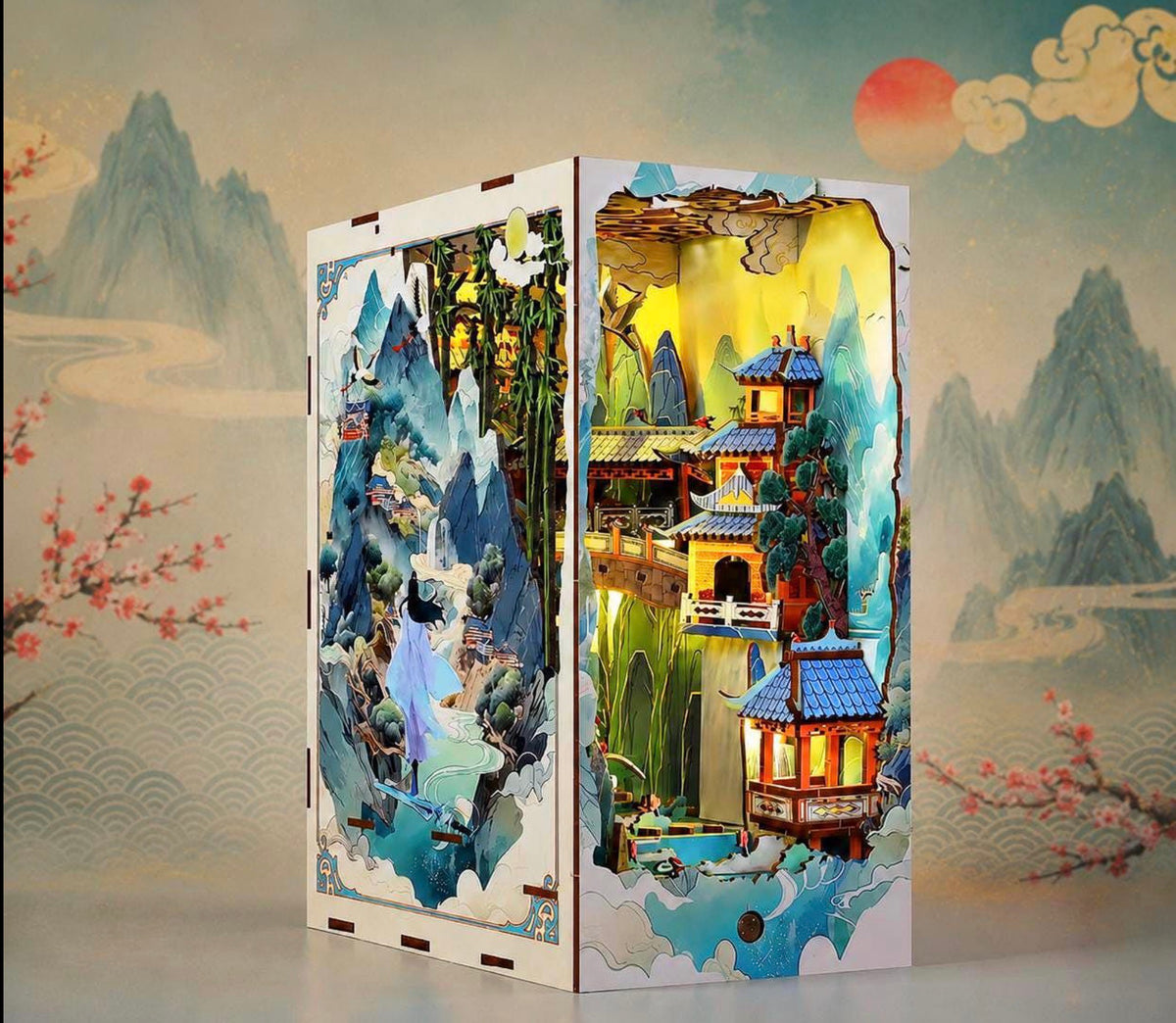 Peng Lai Fairy Island DIY Book Nook Kit JTSL-15A