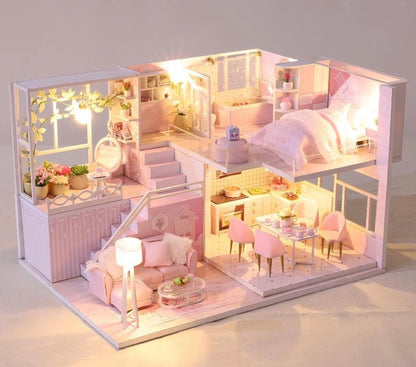 Sweet Story DIY Wooden Miniature Dollhouse Kit M035-A