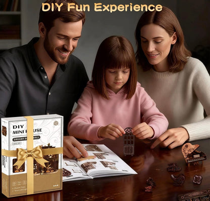 Dreamy Book Hall DIY 3D Wooden Miniature Library Kit AW02-003
