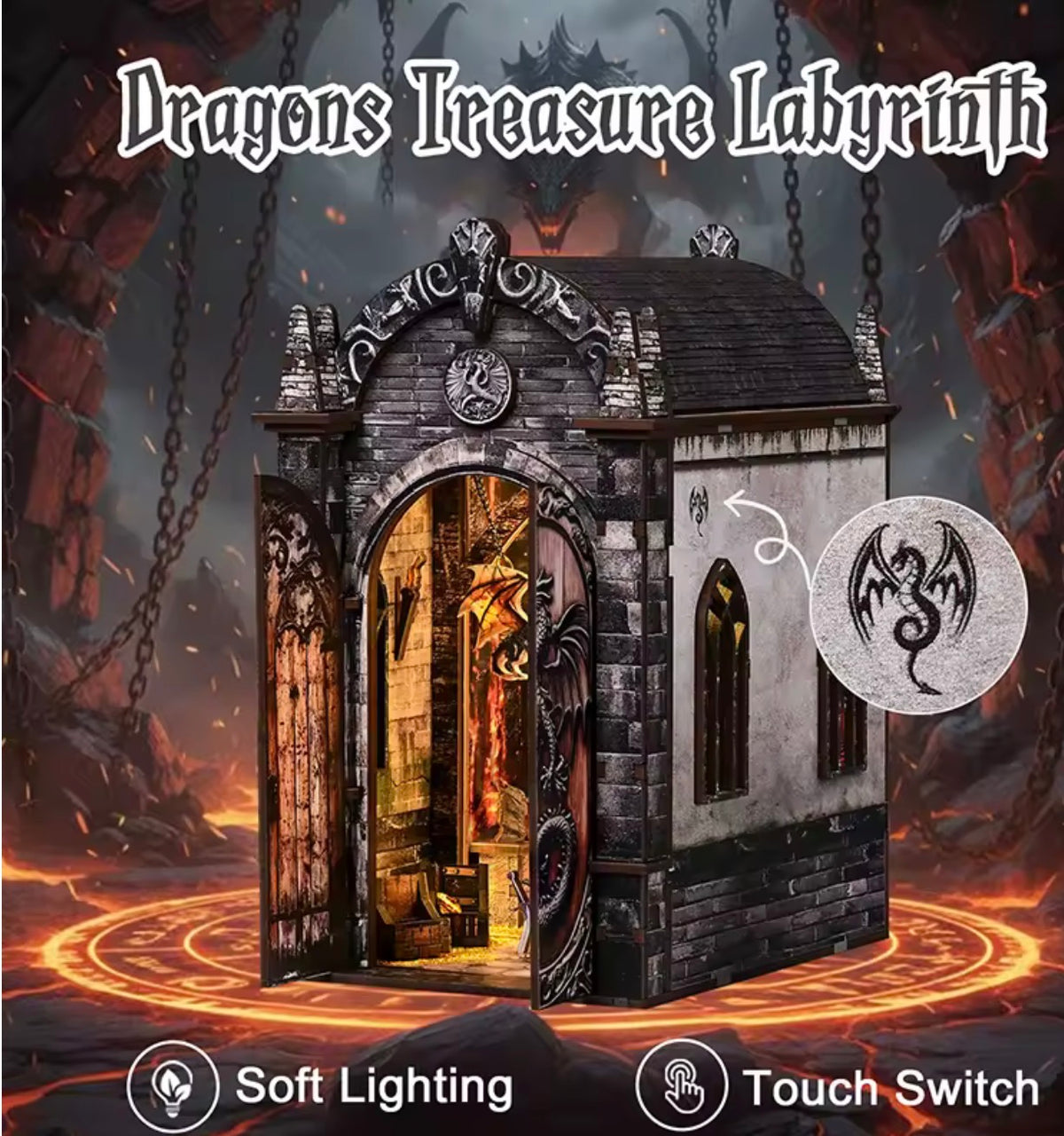 Dragon’s Treasure AH02-002 Book Nook