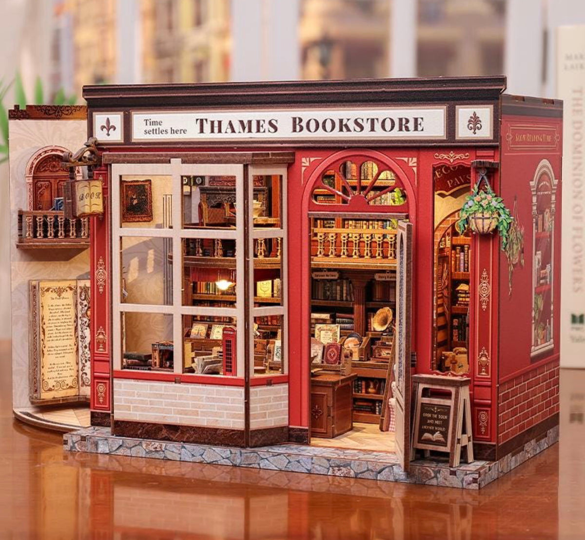 Thames Bookstore DIY miniature kit