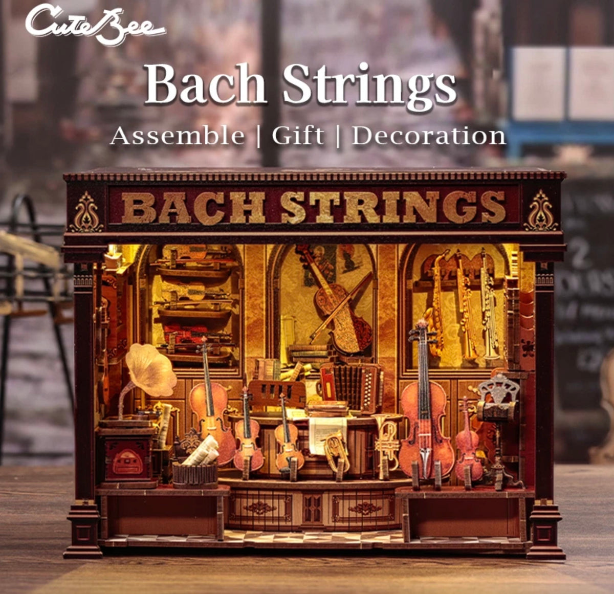 Bach Strings DIY miniature music shop kit