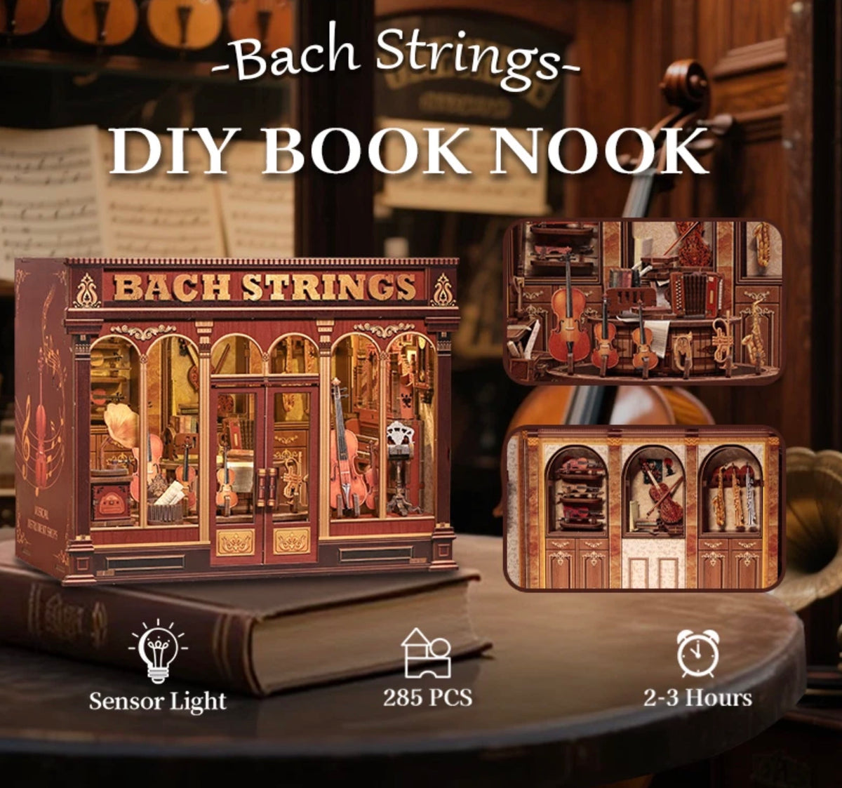 Bach Strings DIY miniature music shop kit