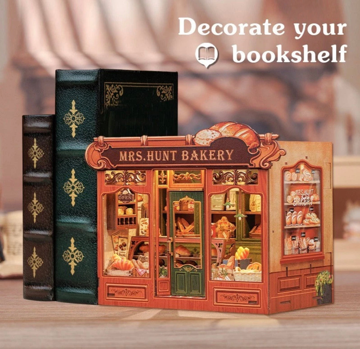 Mrs. Hunt Bakery DIY miniature book nook kit
