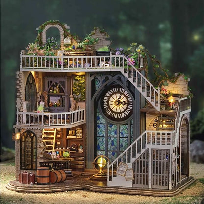 Magic House Clock Tower DIY Miniature House Kit