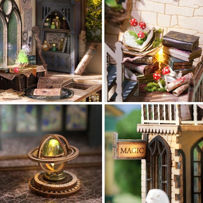 Magic House Clock Tower DIY Miniature House Kit