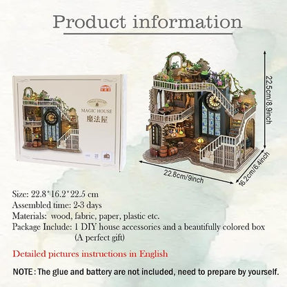 Magic House Clock Tower DIY Miniature House Kit