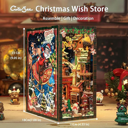 CUTEBEE Christmas Wish Store DC02 DIY wooden book nook