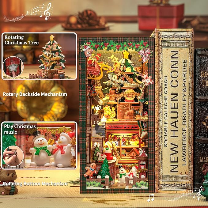 CUTEBEE Christmas Wish Store DC02 DIY wooden book nook