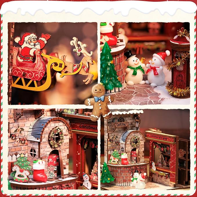 CUTEBEE Christmas Wish Store DC02 DIY wooden book nook