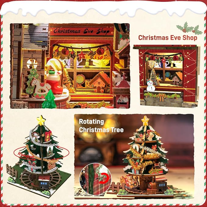 CUTEBEE Christmas Wish Store DC02 DIY wooden book nook
