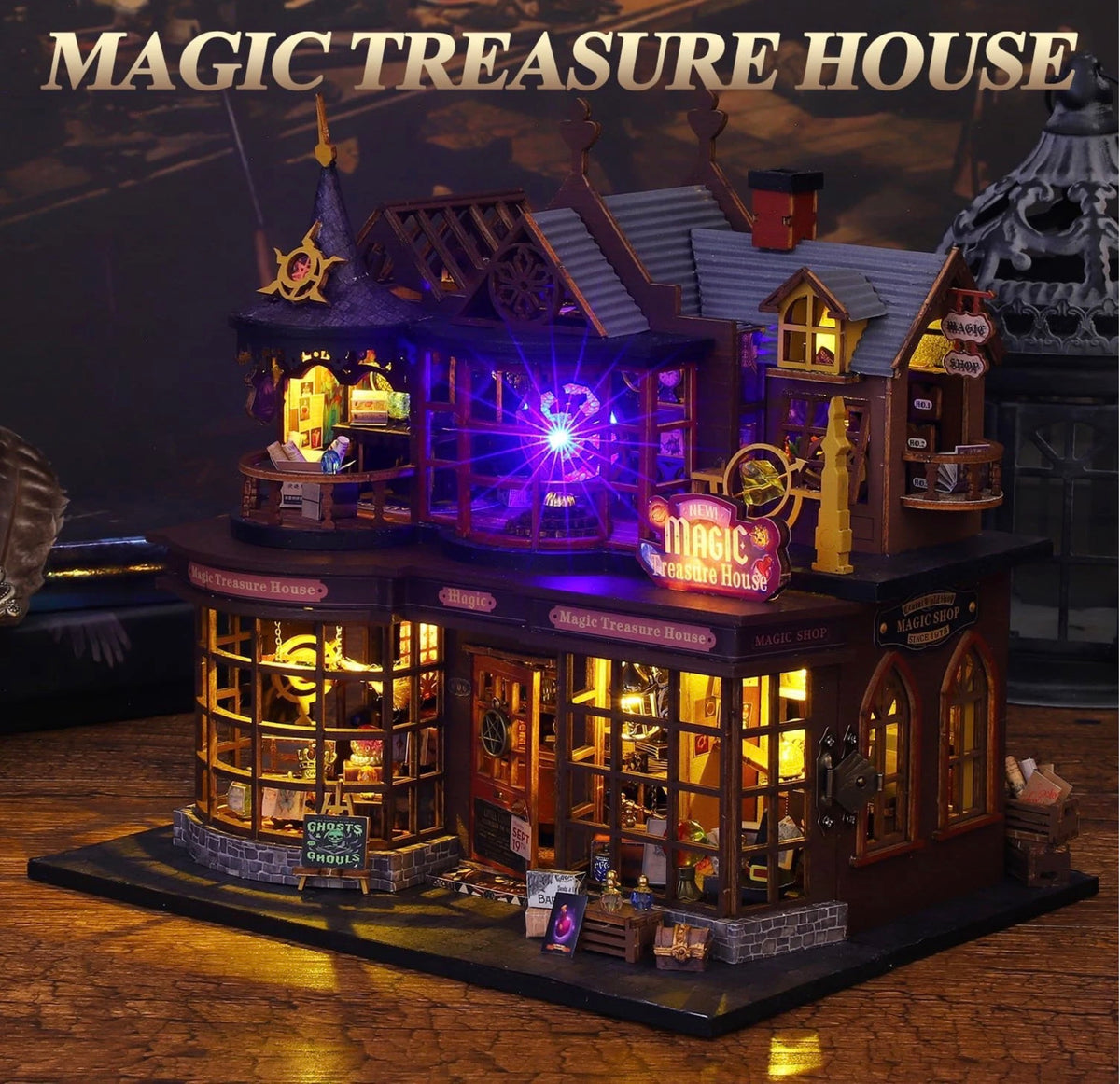Magic Treasure House ES016-A miniature DIY house kit — view 6