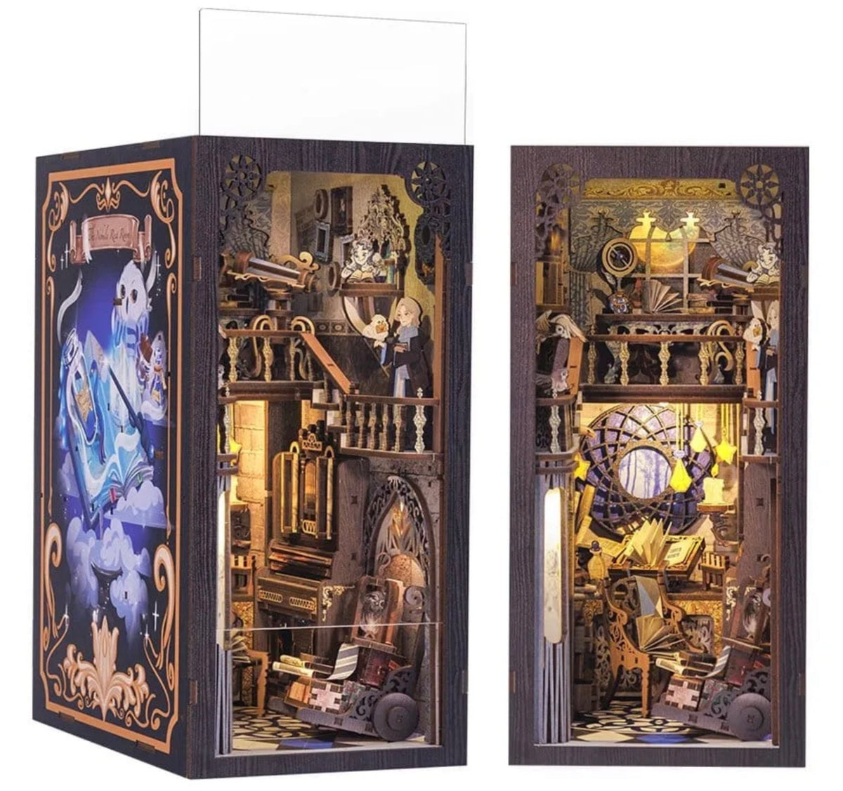 Nebula Rest Room RK02 DIY wooden book nook with LED lighting