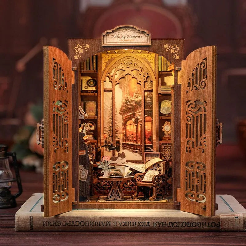 CUTEBEE Bookshop Memories SD01 DIY Wooden Book Nook Kit