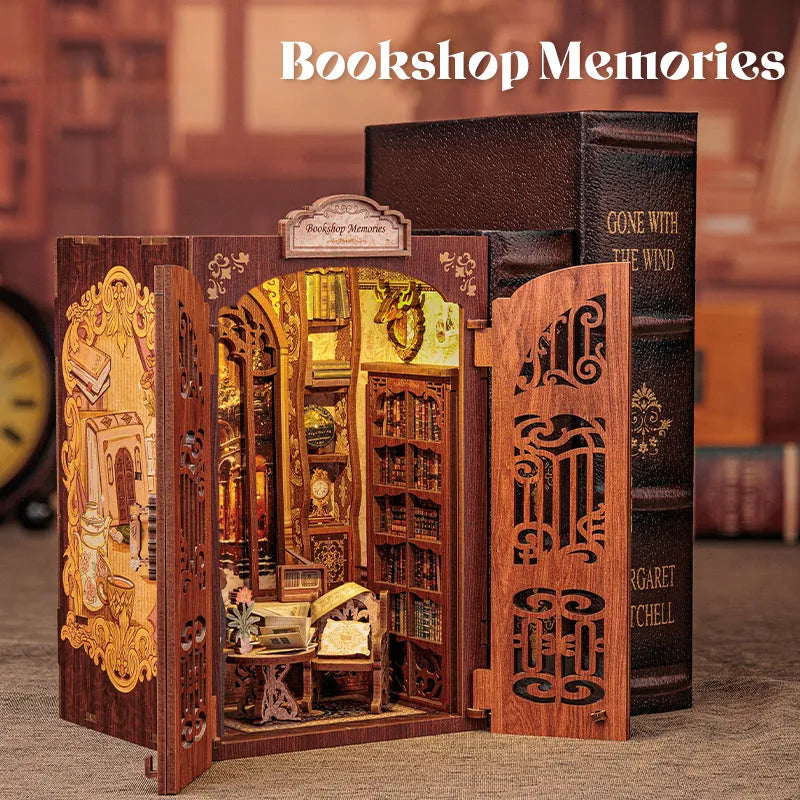 CUTEBEE Bookshop Memories SD01 DIY Wooden Book Nook Kit
