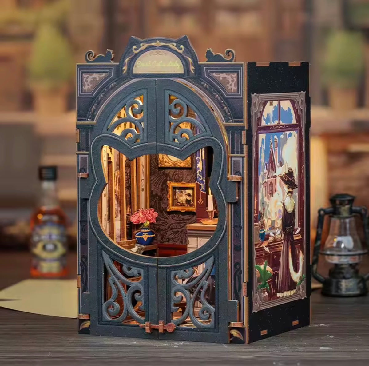 CUTEBEE Count Cat's Study SD03 DIY Book Nook Kit