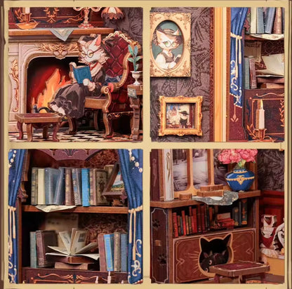 CUTEBEE Count Cat's Study SD03 DIY Book Nook Kit