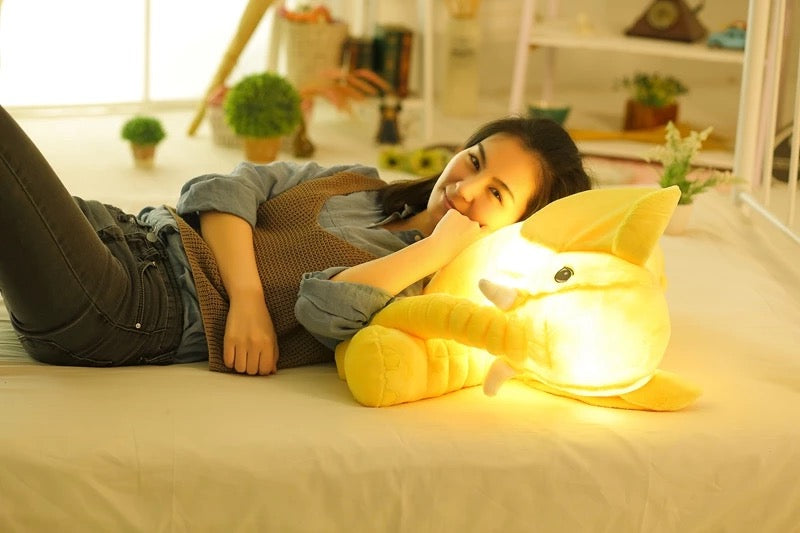 LED Lighting Elephant Yellow 50cm Plush Toy - Bair Gifts