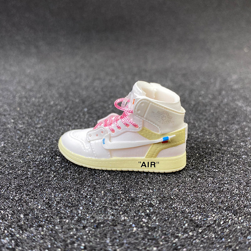 Sneaker Keychain 3D AJ 1 High OW Pink Lace - Bair Gifts