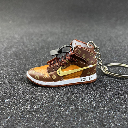 Sneaker Keychain 3D AJ1 X OW X LV Limited Edition - Bair Gifts