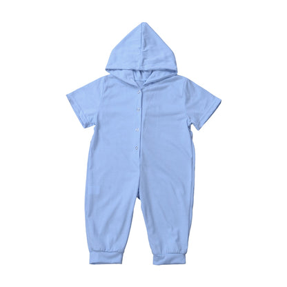 Citgeett Summer 6 Colors Dinosaur Romper Newborn Infant Baby Boys Girls Jumpsuit Cute Zipper Summer Clothes Hooded Outfits