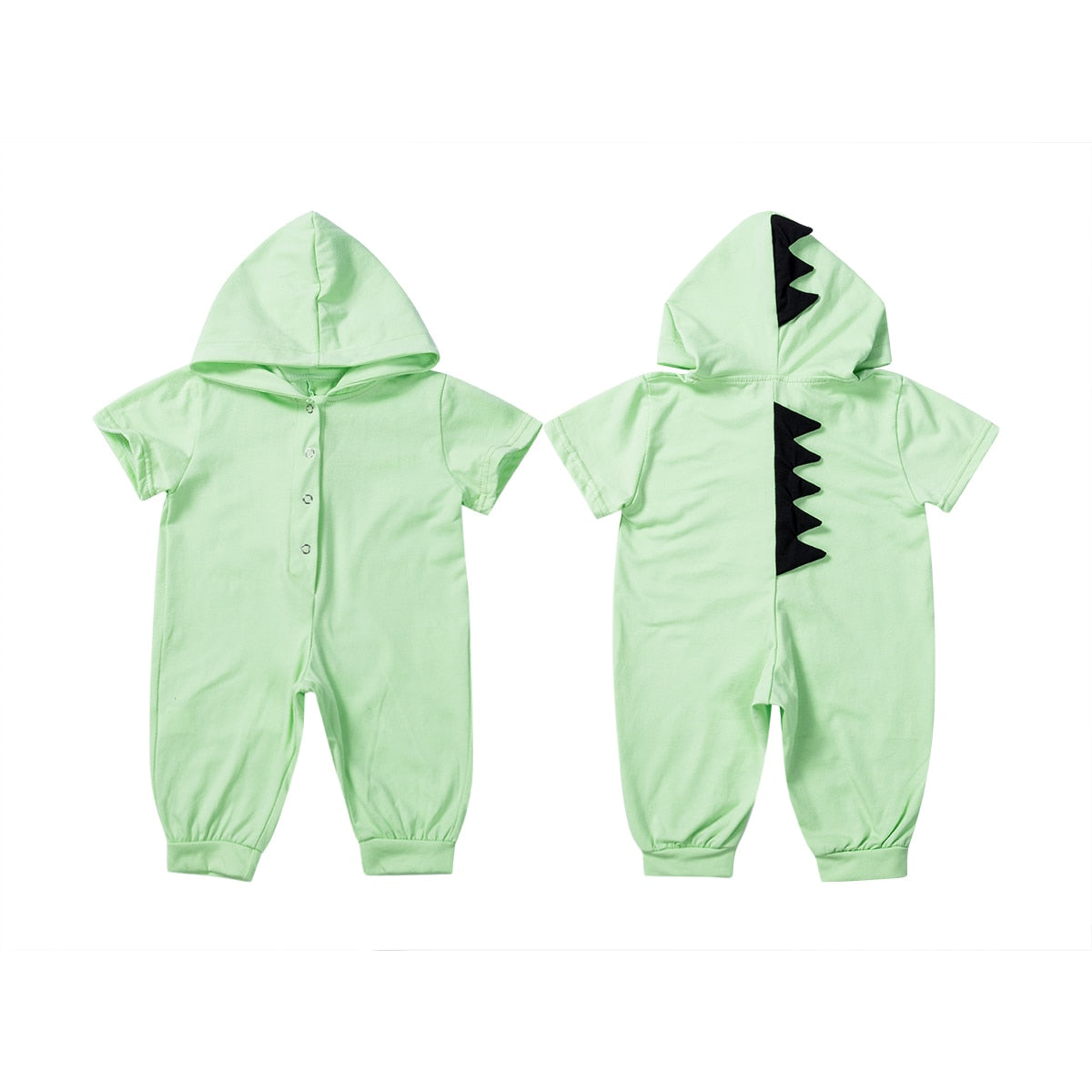 Citgeett Summer 6 Colors Dinosaur Romper Newborn Infant Baby Boys Girls Jumpsuit Cute Zipper Summer Clothes Hooded Outfits