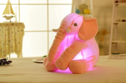 LED Lighting Elephant Pink 50cm Plush Toy - Bair Gifts