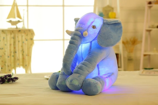 LED Lighting Elephant Blue 50cm Plush Toy - Bair Gifts