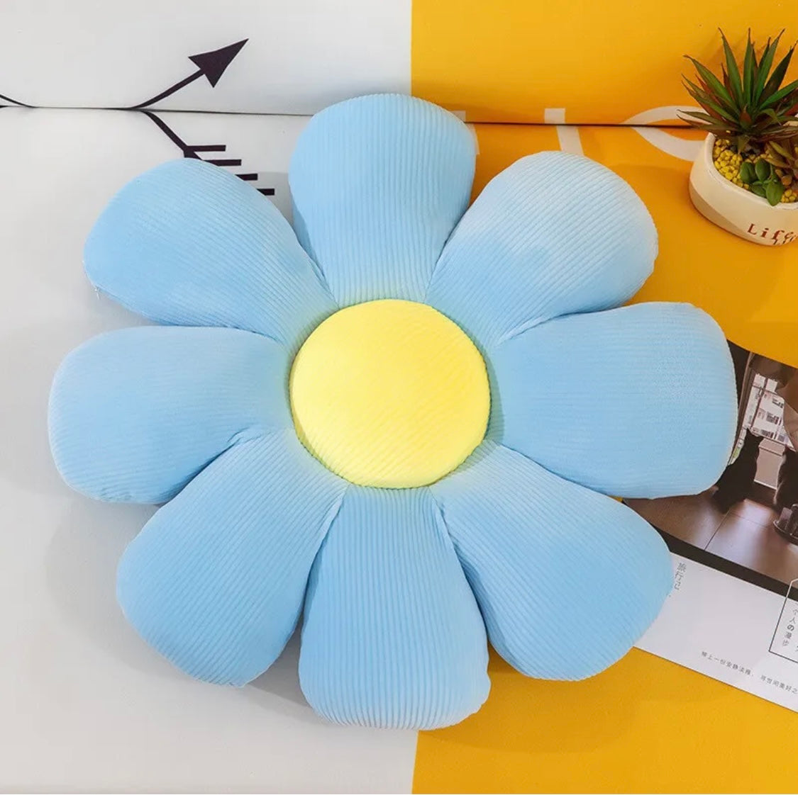Daisy Flower Cushion Sun Petal Plush Toy Cushion